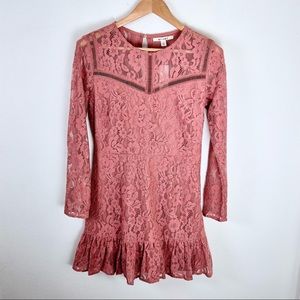 Francescas Miami Long Sleeve Lace Dress